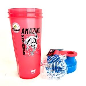 NEW Marvel Spiderman Blender Bottle Classic Leak Proof